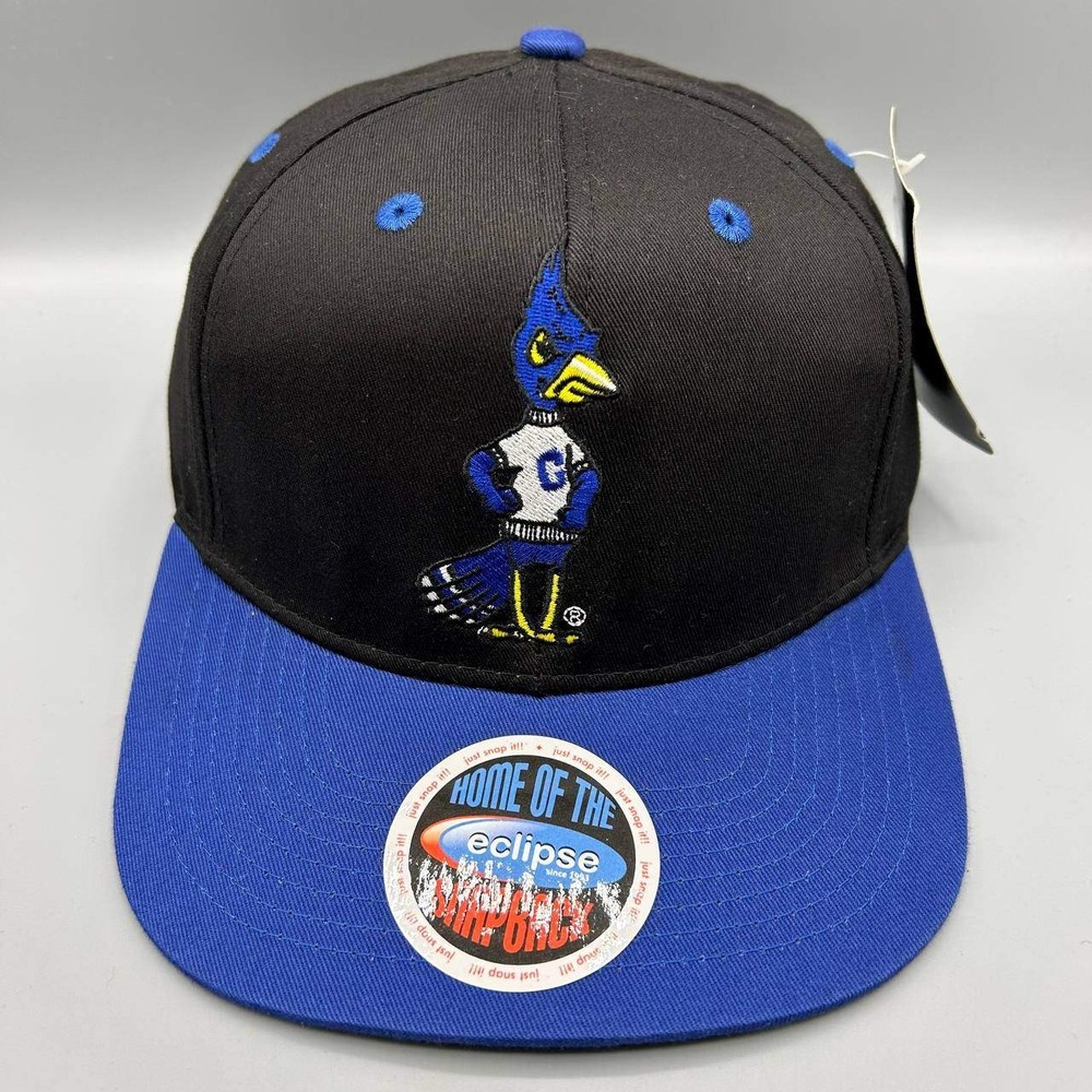Vintage Creighton Blue Jays Hat Men Black NCAA Eclipse Snap Back Cap Cotton New